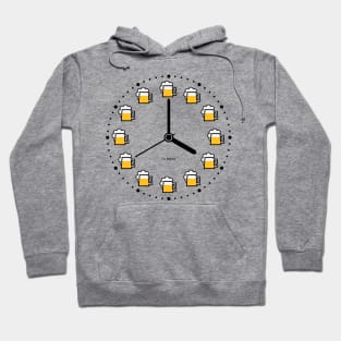 Beer Clock (Beer Time / Beer Hour / Watch) Hoodie